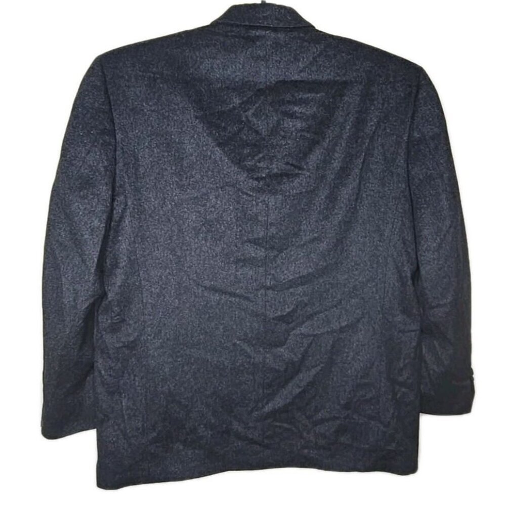 Andrew Fezza Men's 100% Cashmere Sport Jacket Coat Blazer Flannel Soft Size 44R - Picture 2 of 8